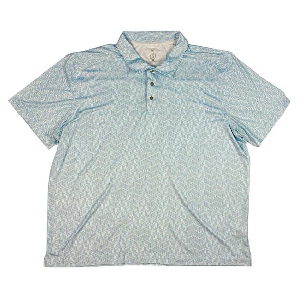 Cutter & Buck CBUK Polo Shirt Mens Size XXL Breathable Golf Light Blue - Picture 1 of 8